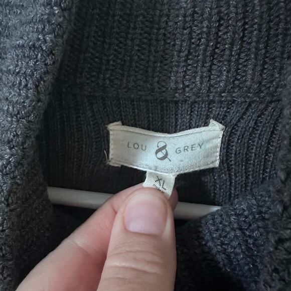 Lou & Grey Ribbed Oversized Tunic Turtleneck Sweater XL - Picture 5 of 9
